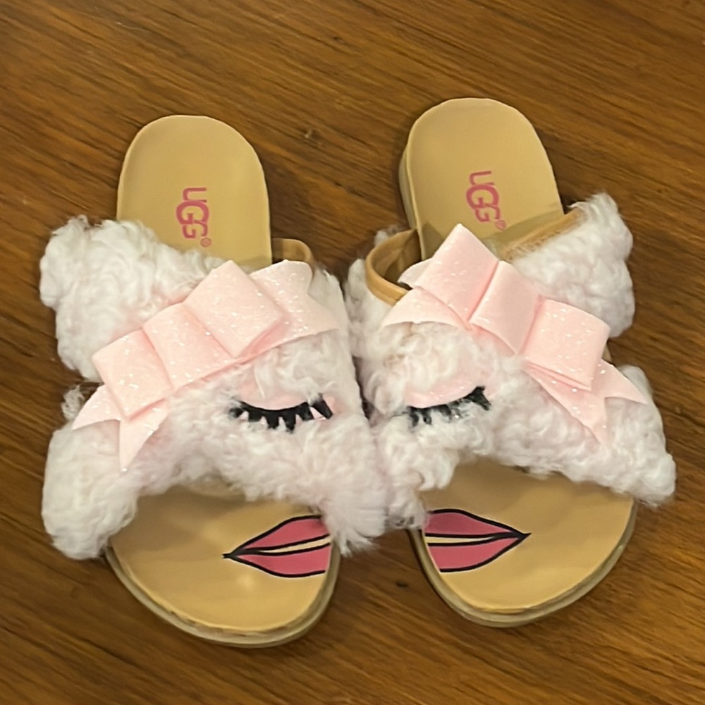 Ugg Australia K Staceee slippers Slides Sandals Shoes Youth Little Girls Size 13